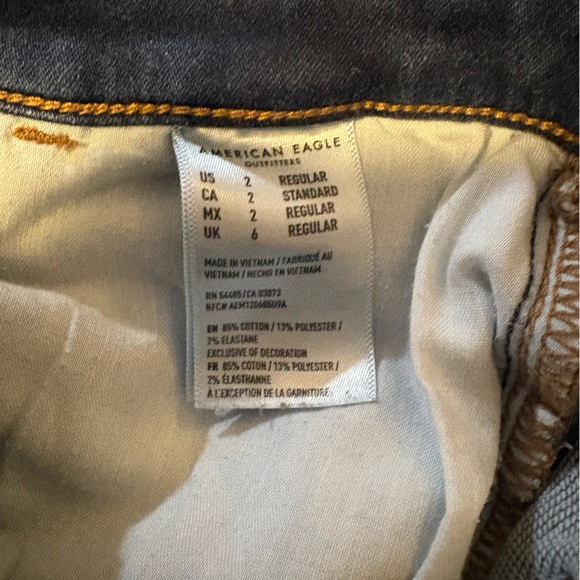 American Eagle Dark Wash Skinny Jean Size 2 Women’s - Picture 3 of 3